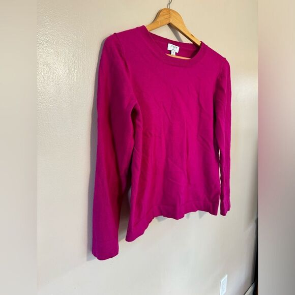 SALE! Pink J. Crew Factory Teddie Sweater Size M EUC - Picture 3 of 5